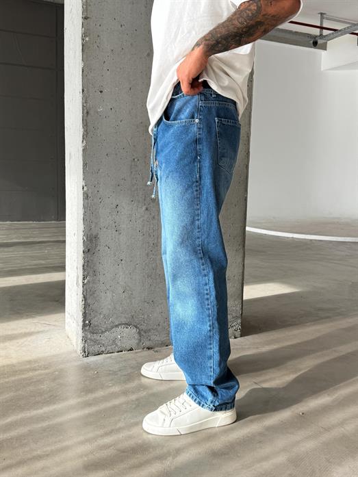 Mavi Bel İpli Straight Fit Kot Pantolon MB615
