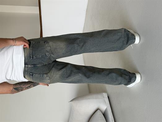 Mavi Full Yeşil Taşlamalı Baggy Kot Pantalon 600-1 MB