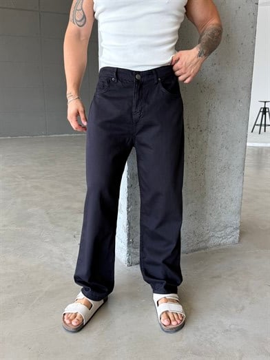 Siyah Baggy Kot Pantalon SNZ 005