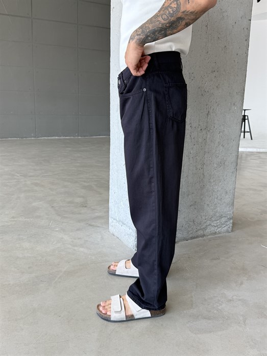 Siyah Baggy Kot Pantalon SNZ 005