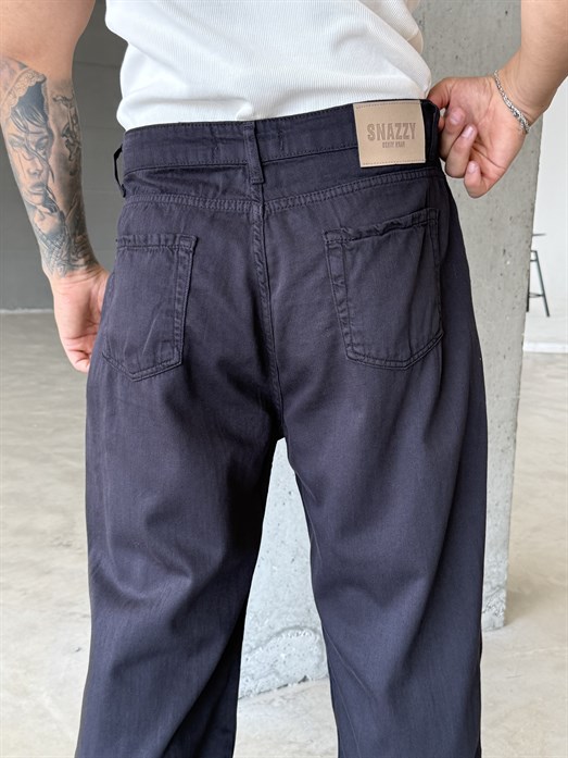 Siyah Baggy Kot Pantalon SNZ 005