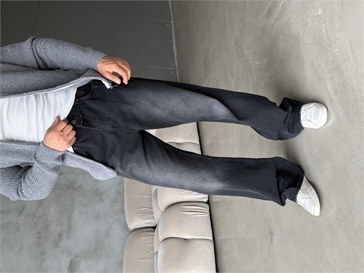Siyah İspanyol Paça Kot Pantalon BRR 6019