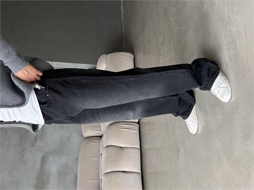 Siyah İspanyol Paça Kot Pantalon BRR 6019
