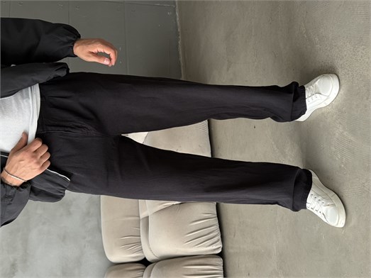 Siyah Yumuşak Pamuk Kot Pantalon 7085 RTR