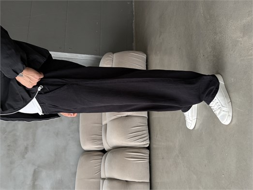 Siyah Yumuşak Pamuk Kot Pantalon 7085 RTR