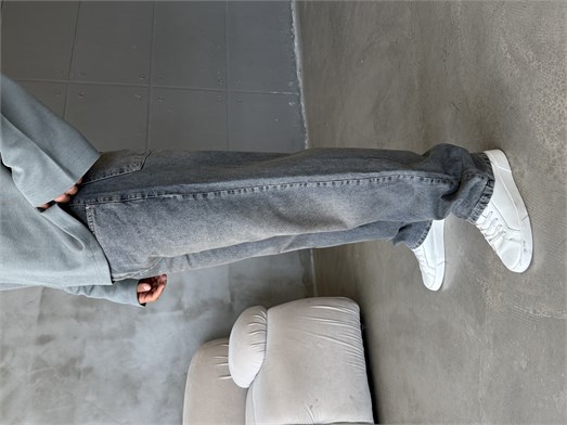 Yeşil Taşlamalı Baggy Kot Pantalon MOB