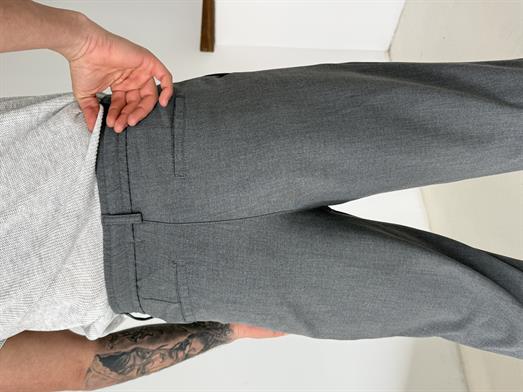 Antrasit Lastikli Bağcıklı Pamuk Bezayağı Regular Fit Kumaş Pant snz 1265