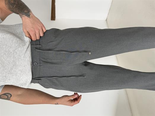 Antrasit Lastikli Bağcıklı Pamuk Bezayağı Regular Fit Kumaş Pant snz 1265