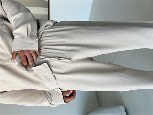 Bej Diogenal Tensel Pamuk Bol Pantalon SNZ 13201