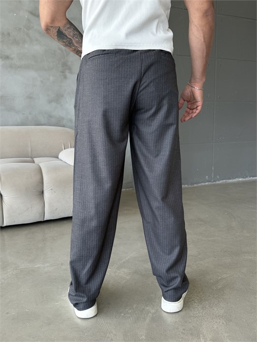 Füme Çizgili Baggy Pantalon PLZ 26407