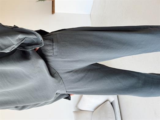 Füme Diogenal Tensel Gramajlı Cep Kapaklı Pantalon Snz 50531