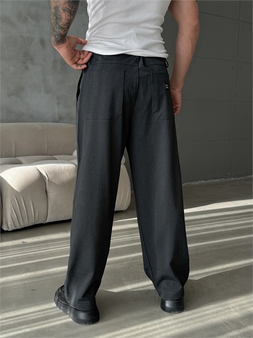 Füme Gramajlı Kore Kalıp Kumaş Pantalon KN4600