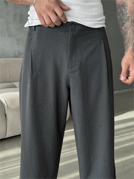 Füme Gramajlı Kore Kalıp Kumaş Pantalon KN4600