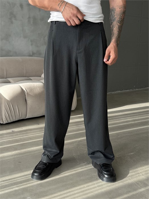 Füme Gramajlı Kore Kalıp Kumaş Pantalon KN4600