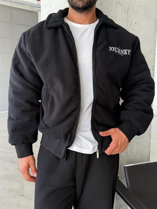 Siyah Journey Peluş İçi Kapitone Astarlı Mont LNS