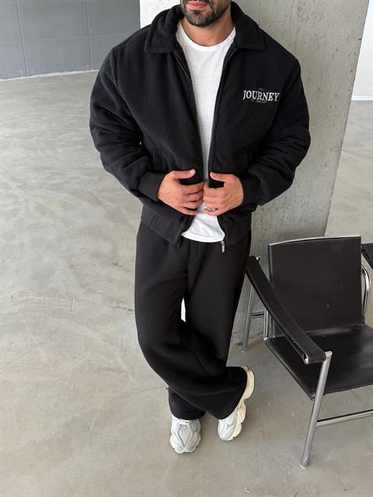 Siyah Journey Peluş İçi Kapitone Astarlı Mont LNS