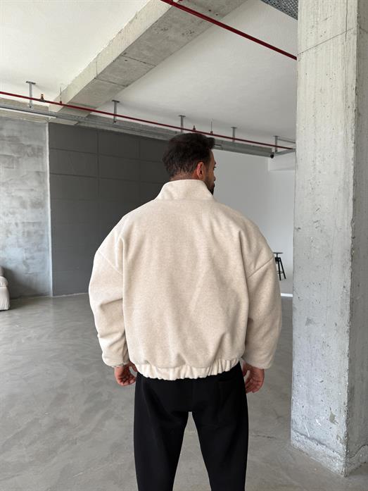 Bej Bel Ribanalı Kaşe Ceket SNZ M6346