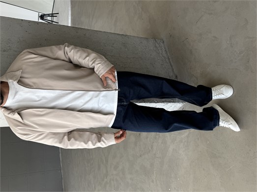Bej Elegant Düz Basic Yakalı Dolumlu Mont ZG