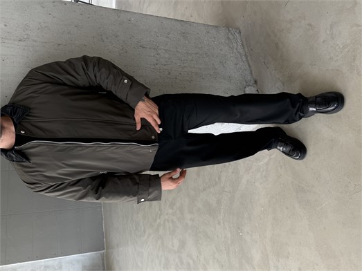Haki Yakalı Elegant Dolumlu Mont