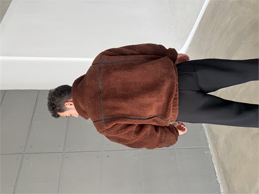 Kahve Astarlı Peluş Mont FP