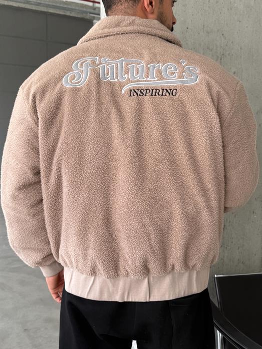 Krem Journey Peluş İçi Kapitone Astarlı Mont LNS