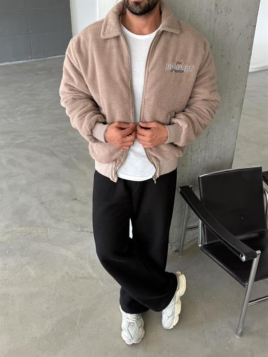 Krem Journey Peluş İçi Kapitone Astarlı Mont LNS