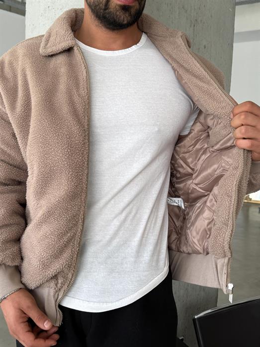 Krem Journey Peluş İçi Kapitone Astarlı Mont LNS