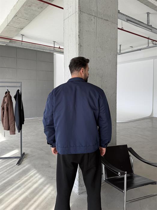 Lacivert Cep Kapaklı Mevsimlik Mont SNZ M6344