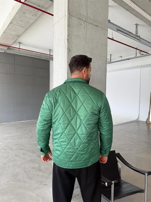 Nefti Geniş Baklava Desenli Kapitone Mont PNC 5064