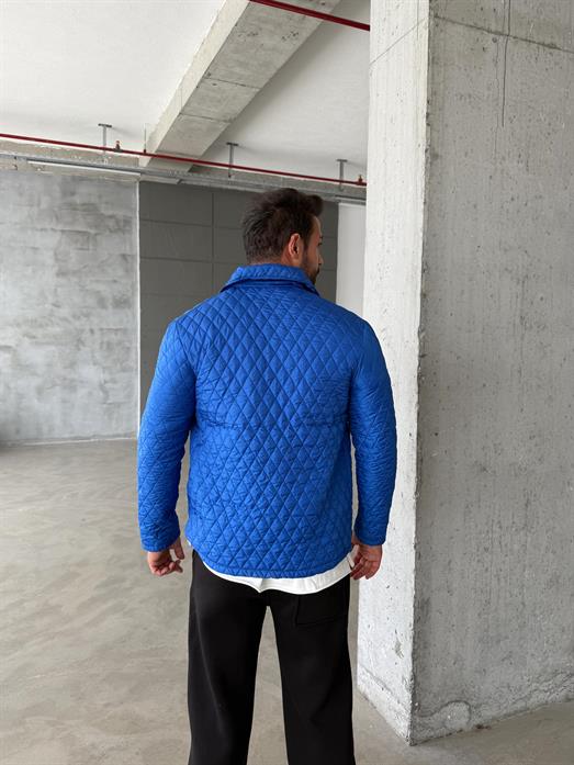 Saks Baklava Desen Kapitone Ceket PNC 5060