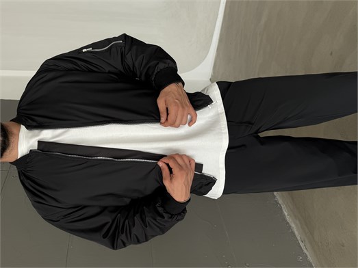 Siyah Bomber Basic Astarlı Mont TB