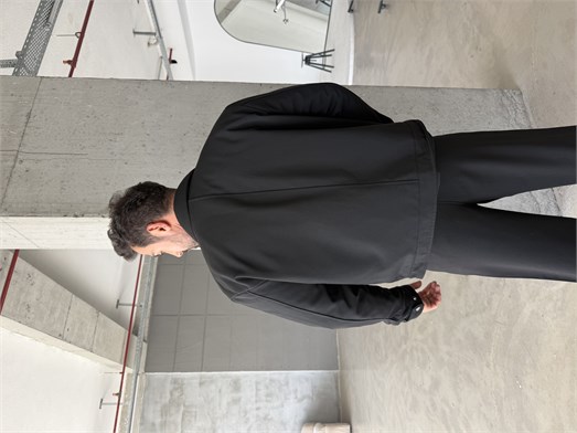 Siyah Elegant Düz Basic Yakalı Dolumlu Mont ZG