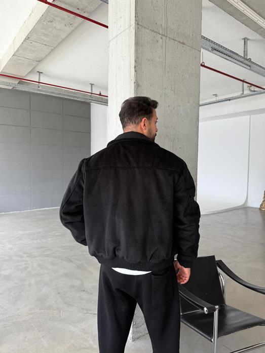 Siyah İthal Premıum Kaşe Mont LNS