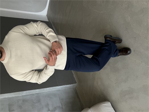 Bej Bisiklet Yaka Basic Oversize Kazak TB