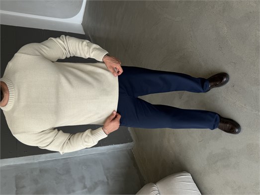 Bej Bisiklet Yaka Basic Oversize Kazak TB
