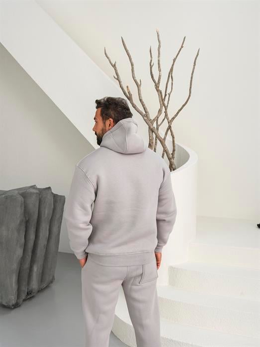 Boyamagri 3 İplik Oversize Compak Kapüşonlu SC