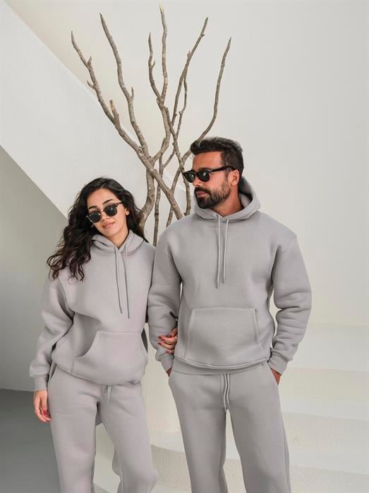 Boyamagri 3 İplik Oversize Compak Kapüşonlu SC
