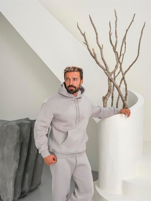 Boyamagri 3 İplik Oversize Compak Kapüşonlu SC