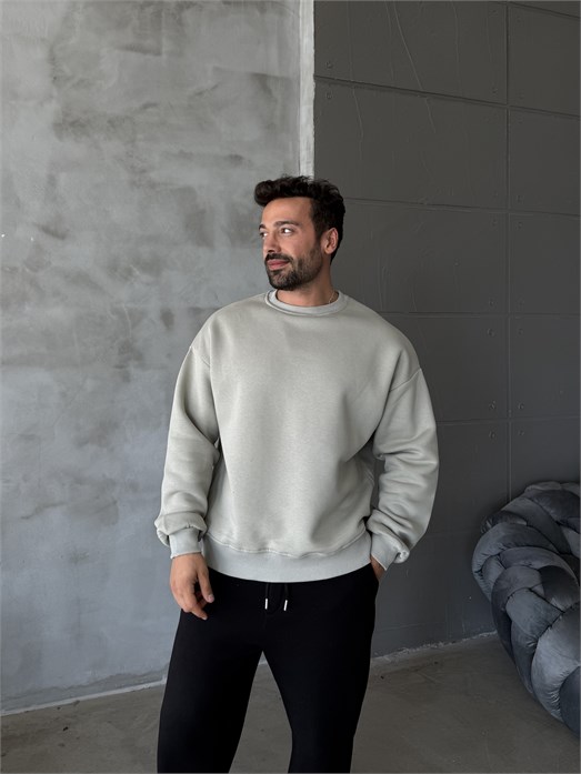 Boyamagri SC Core Üç İplik Bisiklet Yaka Sweat