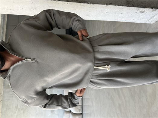 Füme Yıkamalı Yarım Fermuar Sweatshirt PLZ 27027