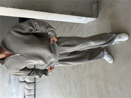 Füme Yıkamalı Yarım Fermuar Sweatshirt PLZ 27027