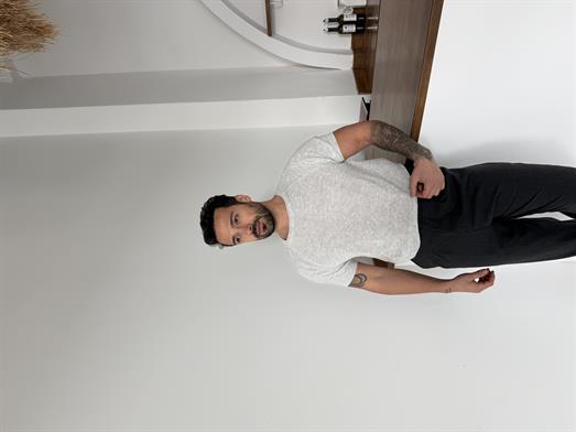 Gri İtalyan Kol Triko SNZ T7235