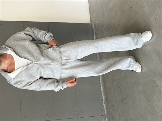 Grimelanj SC Core Üç İplik Tam Zip Sweatshirt