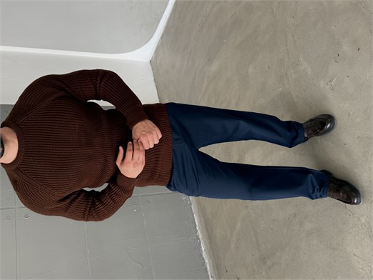 Kahve Bisiklet Yaka Basic Reglan Kazak SNZ 7235