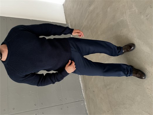 Lacivert Bisiklet Yaka Basic Reglan Kazak SNZ 7235