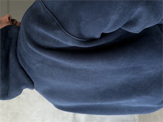 Lacivert Kangru Yıkamalı Compak Hoodie Boxy Kalıp PLZ 27504