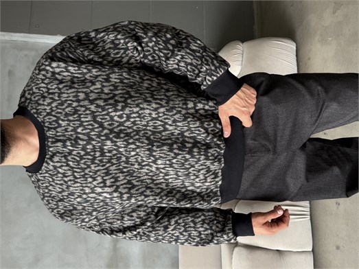 Kahve Leopar Desenli Sweat PLZ 27029