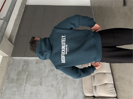 Zümrüt Abso Baskılı Boxy Fit 3 İplik Sweatshirt RSP 5010