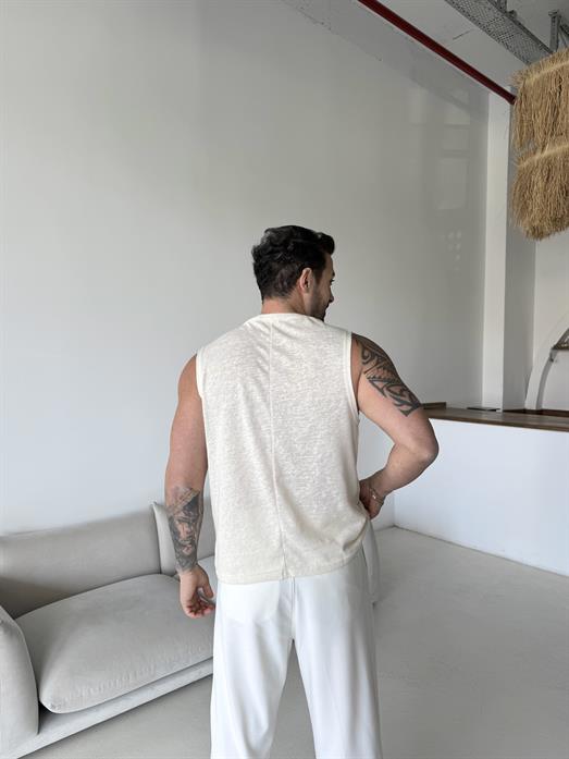 Bej Basic marsel pamuk triko Antioch 9459