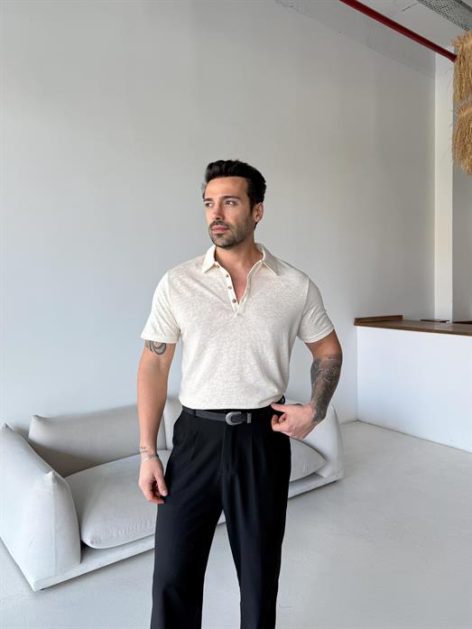 Bej Basic Martin Polo Triko Antioch 9448